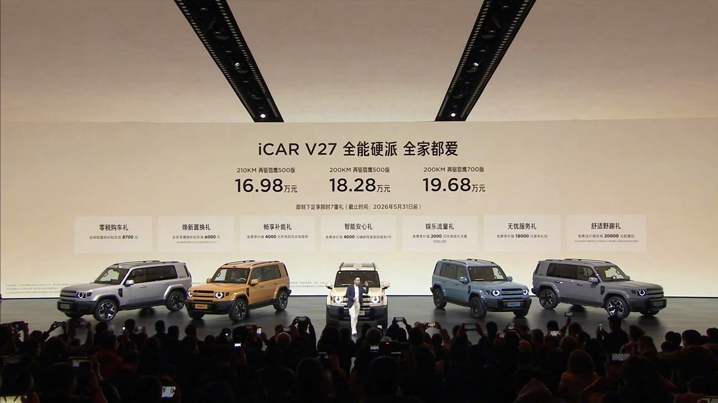 谁能拒绝一台帅又实用的方盒子！16.98万就能拿下iCARV27这辆大玩具纯
