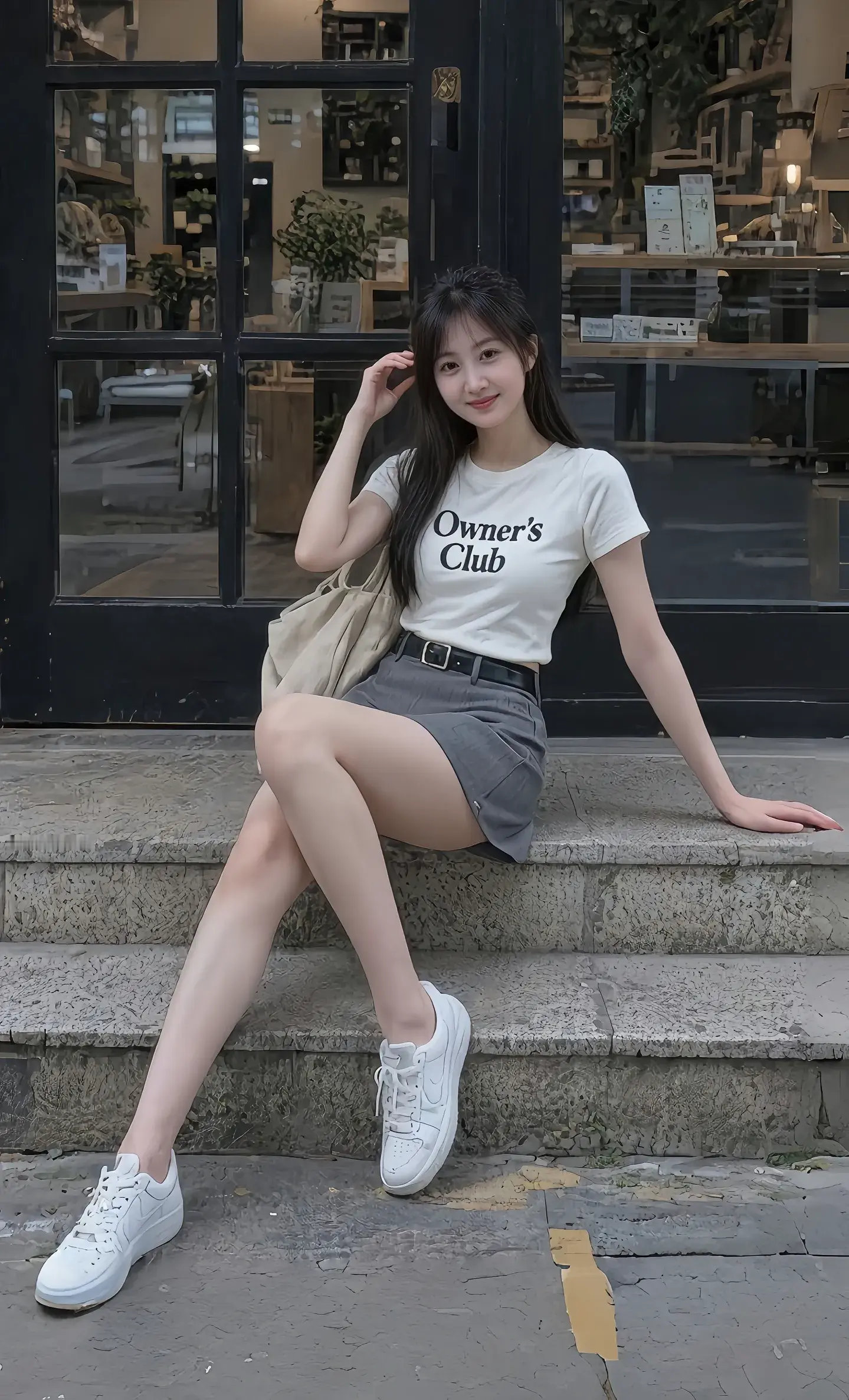 都市少女风，休闲穿搭，轻松自在！👟👗💃