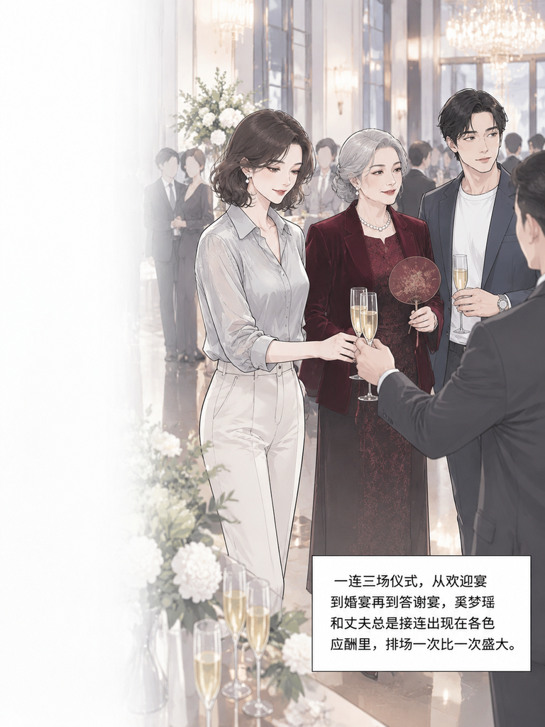 奚梦瑶的婚礼宴，居然是找四太要钱的由头？外界盯着她的豪门婚礼排场，没人戳破这层扎心真相她和老公的婚姻