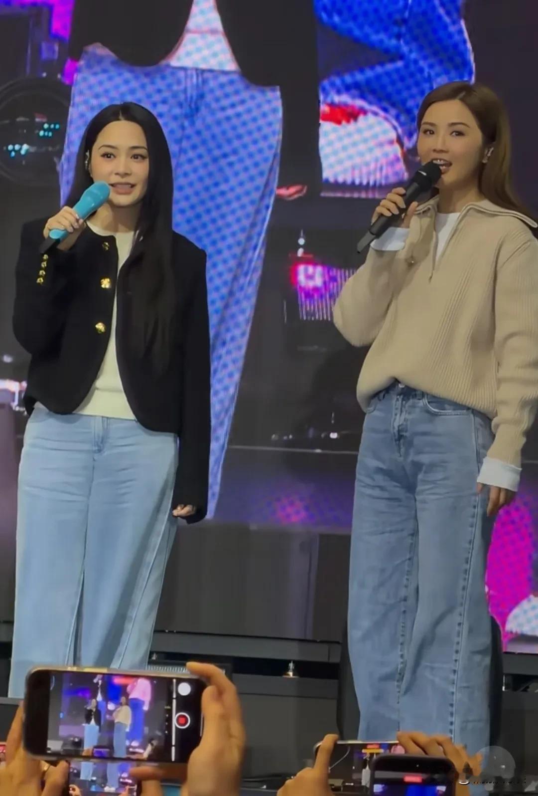 我年轻的时候，她们年轻；现在我老了，她们还和年轻时时候没啥变化，看来港星确实会保