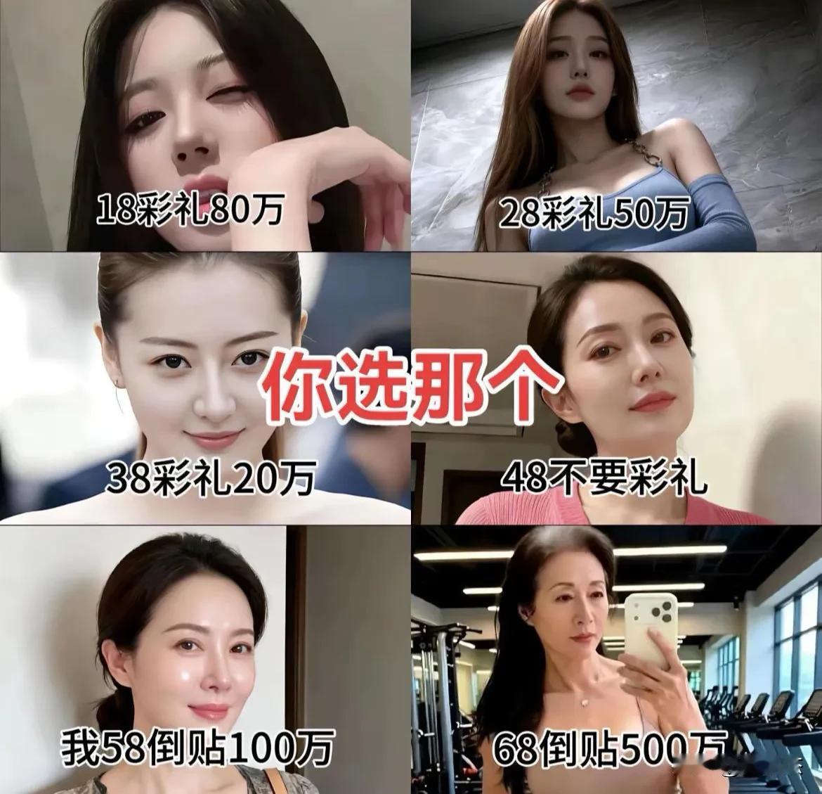这6个相亲对象是你，你会选谁？据说80%的人会选择...