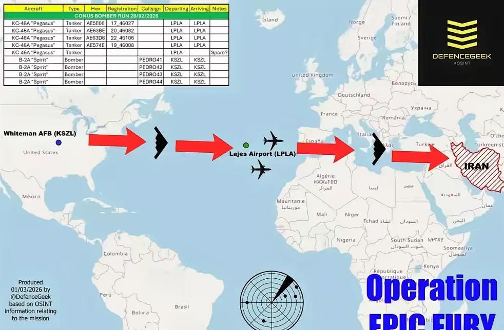这才叫灭国级轰炸！美军直接把压箱底的战略打击力量，全压到了中东！美伊开战第