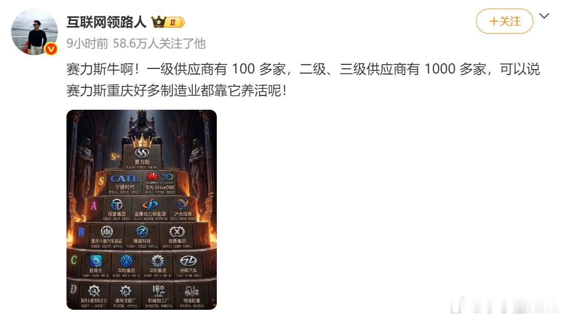 涨姿势了！“重庆好多制造业靠塞力斯养活！”