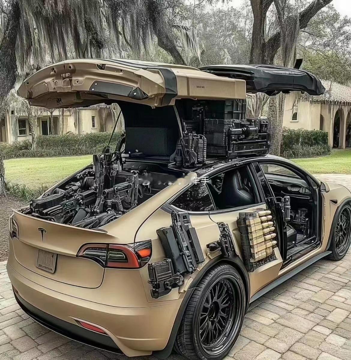 车臣买了几辆电动皮卡上前线，结果都被~~~车本身倒是完好无损！！！海阔试车超话