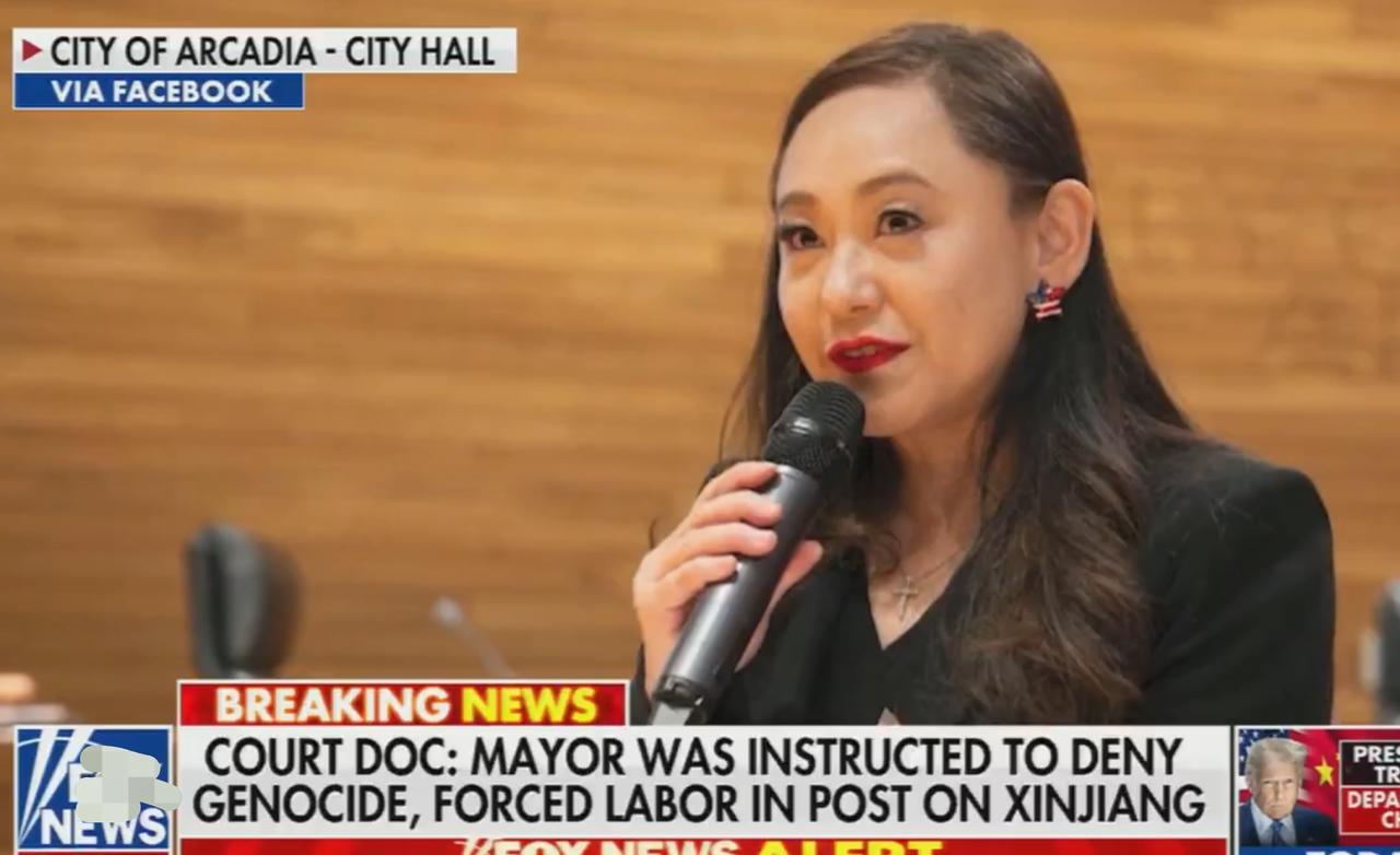 高潮迭起啊美国这恐中病属于是。加州阿卡迪亚市女市长王爱琳是华人，仅仅因为坚决
