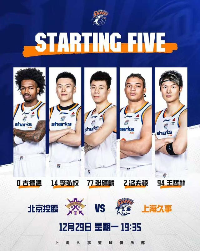 四连胜! 上海久事男篮客场战胜北控队