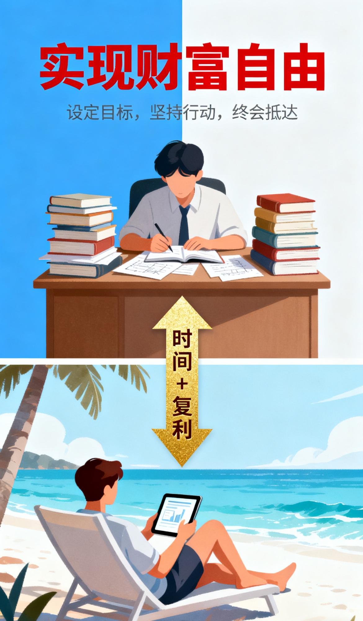 40岁的老公跟我说，好想实现财富自由，好想提前退休，我说你看看咱们的