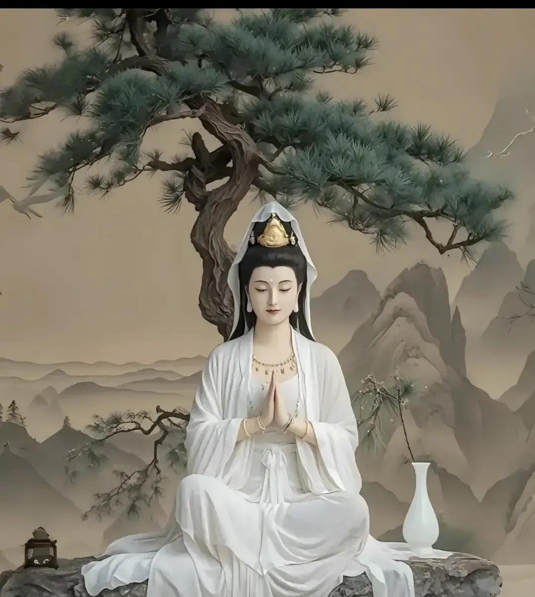 恭喜你，今天看到观世音菩萨，你将顺风顺水，喜从天降，财源广进