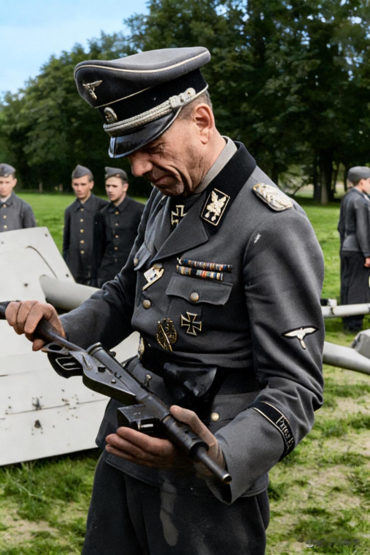 武装党卫军第7“欧根亲王”志愿山地师首任师长阿瑟·菲利浦斯。他佩戴着一枚骑士十字