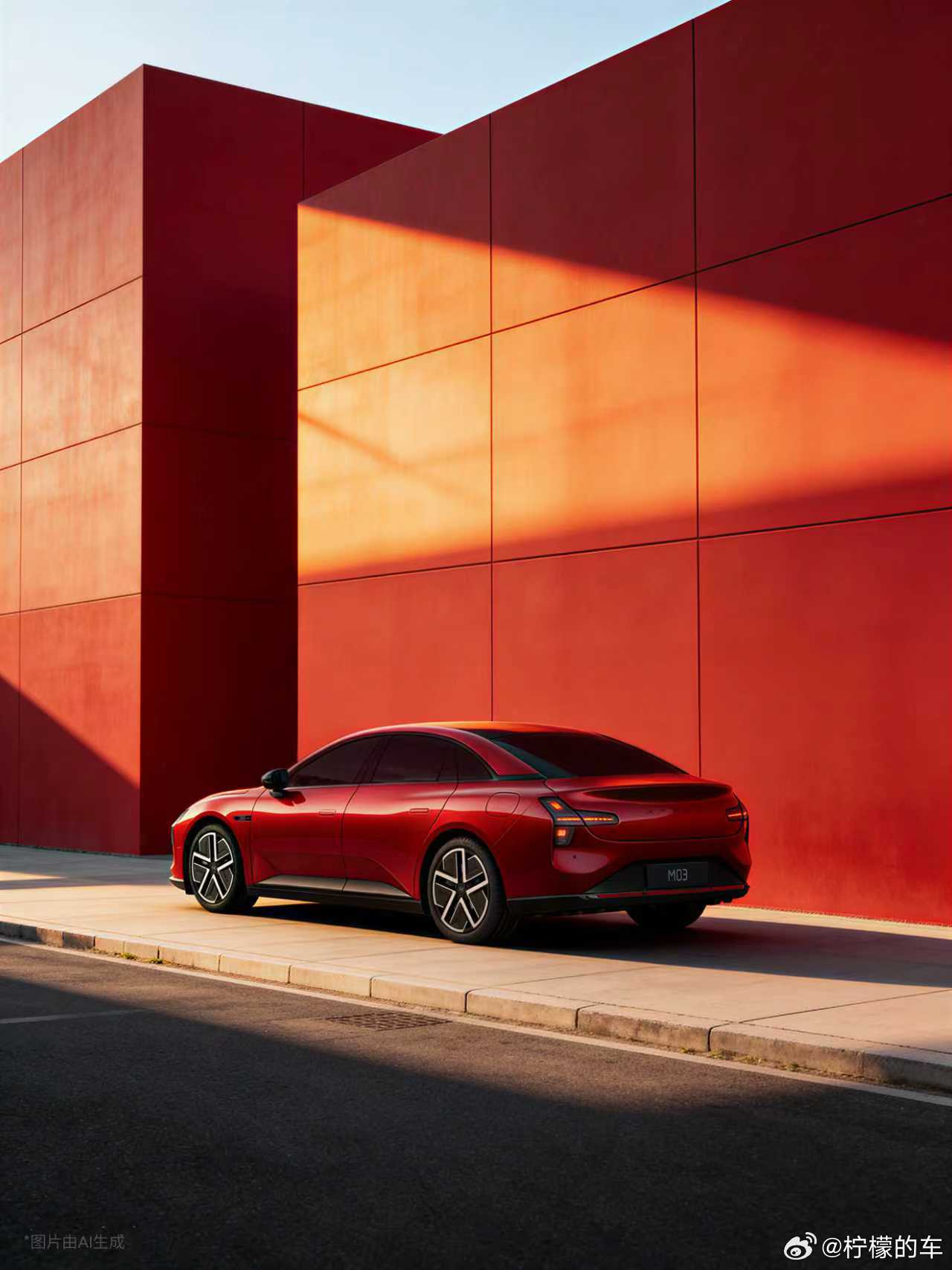 只看官拍图，小鹏MONA的车厘子红应该是除了黑武士以外，我最喜欢的配色了。假设把