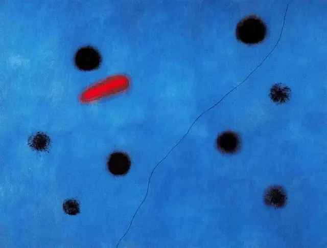 胡安·米罗|Joan Miró《蓝色三部曲》: 蓝色的宇宙, 生命的轨迹