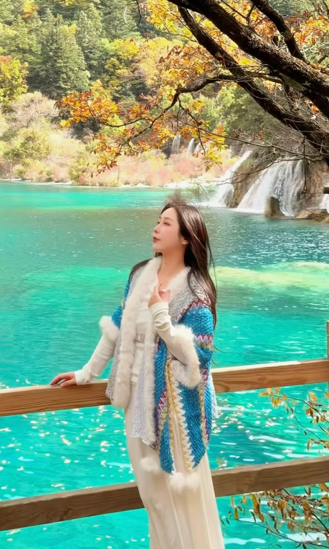 九寨沟的秋天美疯了！🍂彩林进度100% ‼️