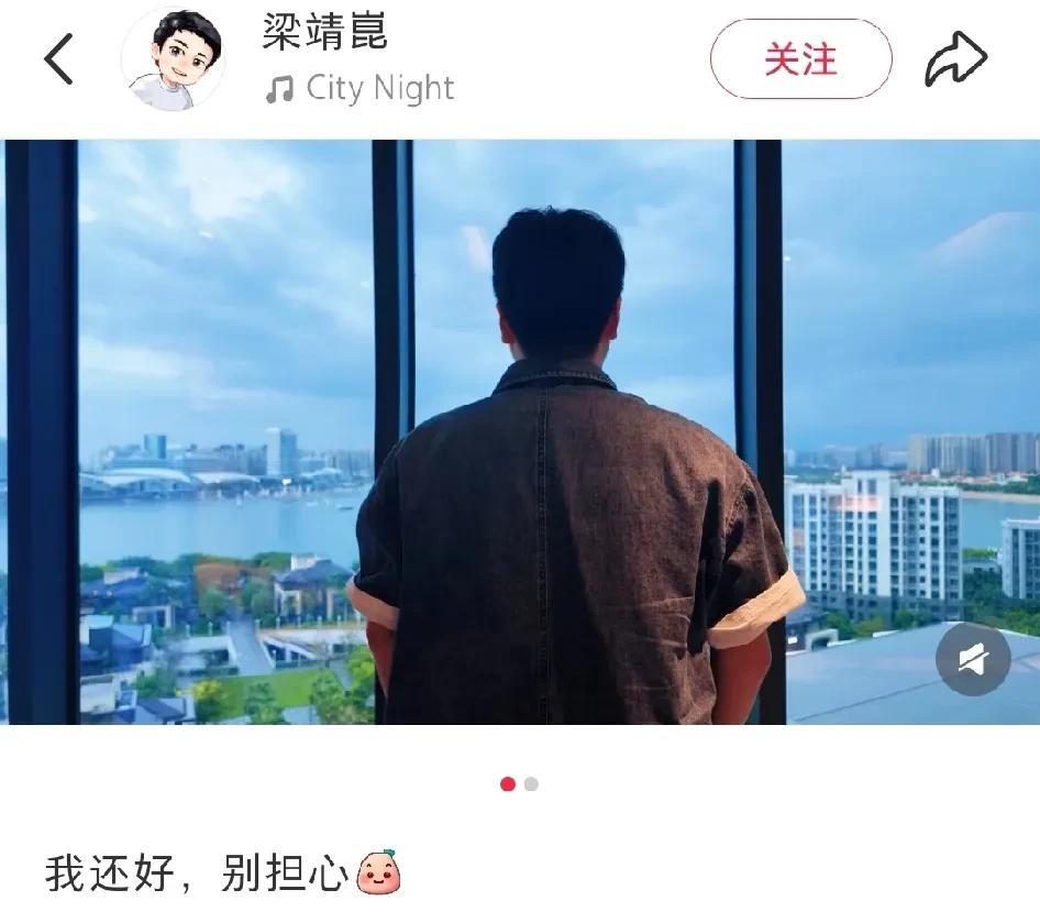 梁靖崑最新发文：我还好，别担心！梁甜甜今天下午通过自己的社交账号发文“我还好，