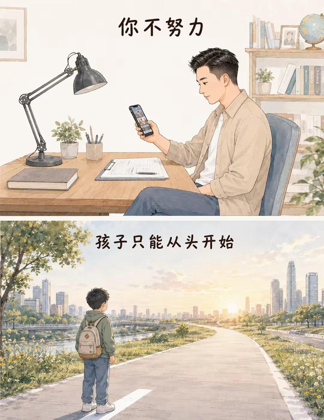“一家人的幸福是三代人拼出来的。”