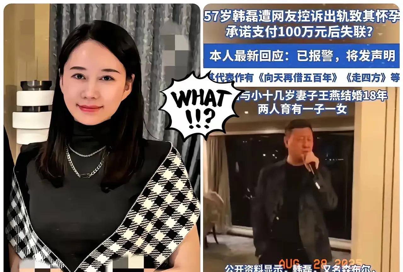 网传韩磊出轨了。韩磊的婚姻状况：老婆王燕非常漂亮，比韩磊小16岁，和韩磊生了一儿