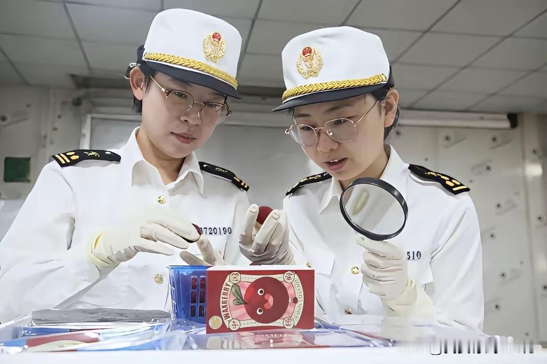 发往国外的杨梅把关是真严啊！海关现场检查检验，真是让人羡慕，同样都是工作，海