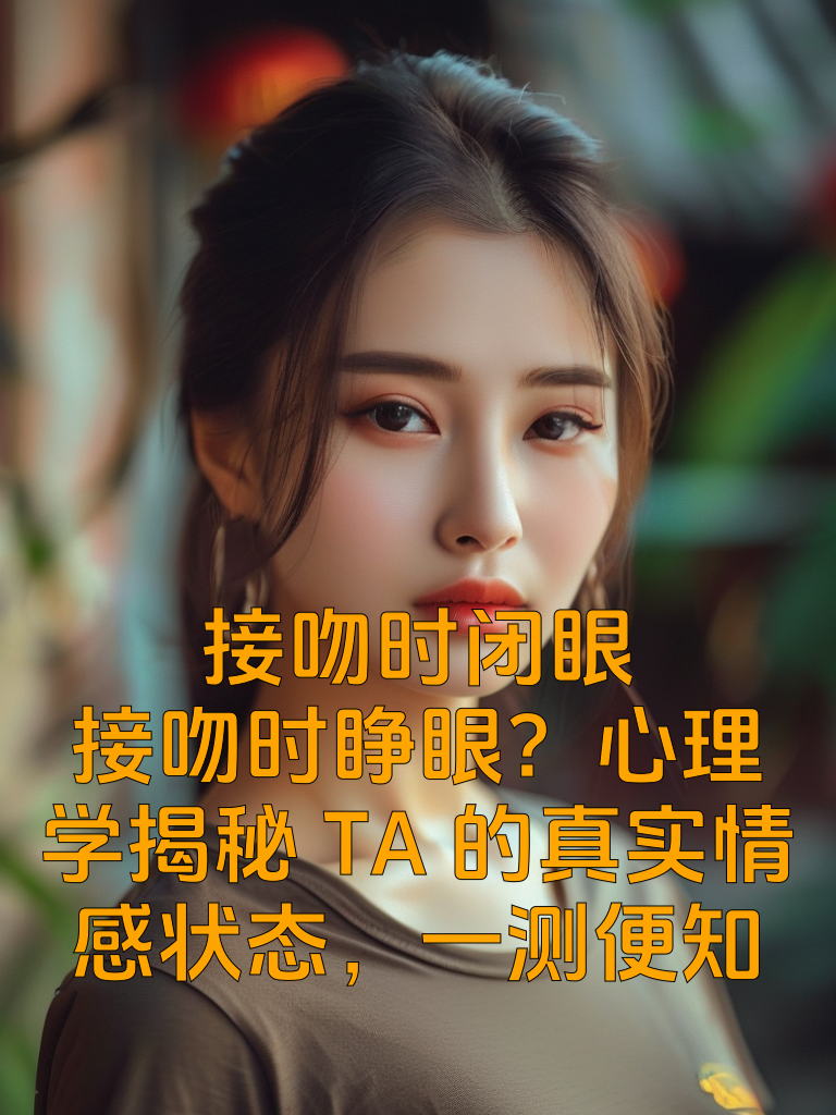 接吻时闭眼vs睁眼？心理学揭秘TA的真实情感状态，一测便知