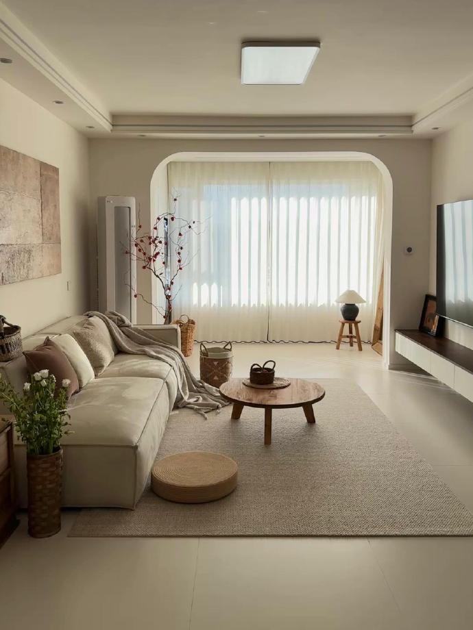 ⚪️🟤配色的小家越住越舒服。