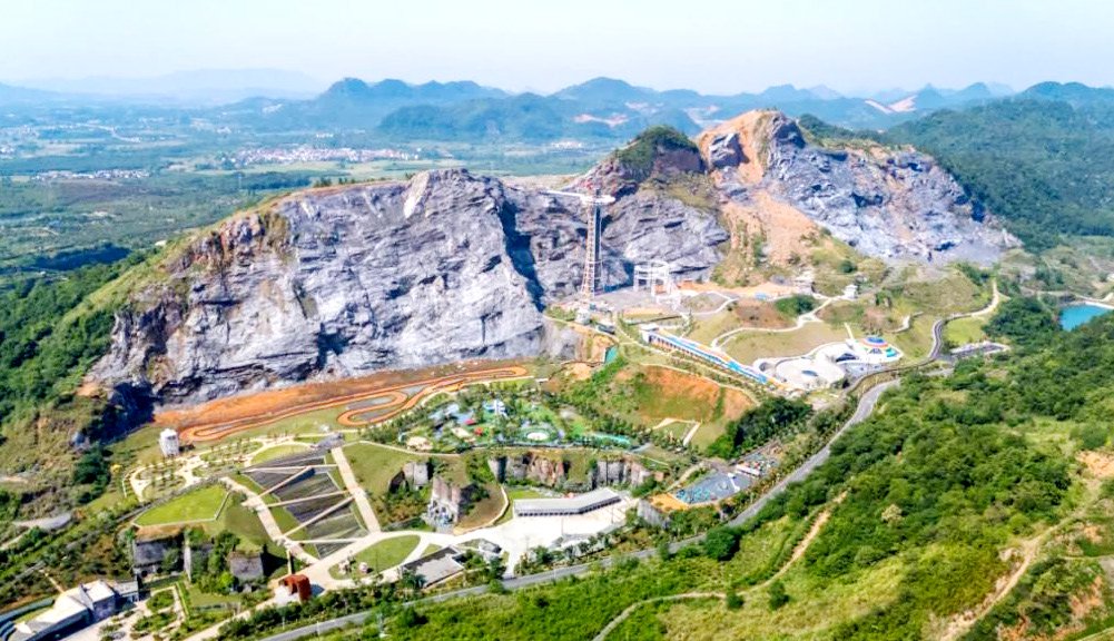 崖壁焕彩上央视! 新余矿山公园的蝶变之路