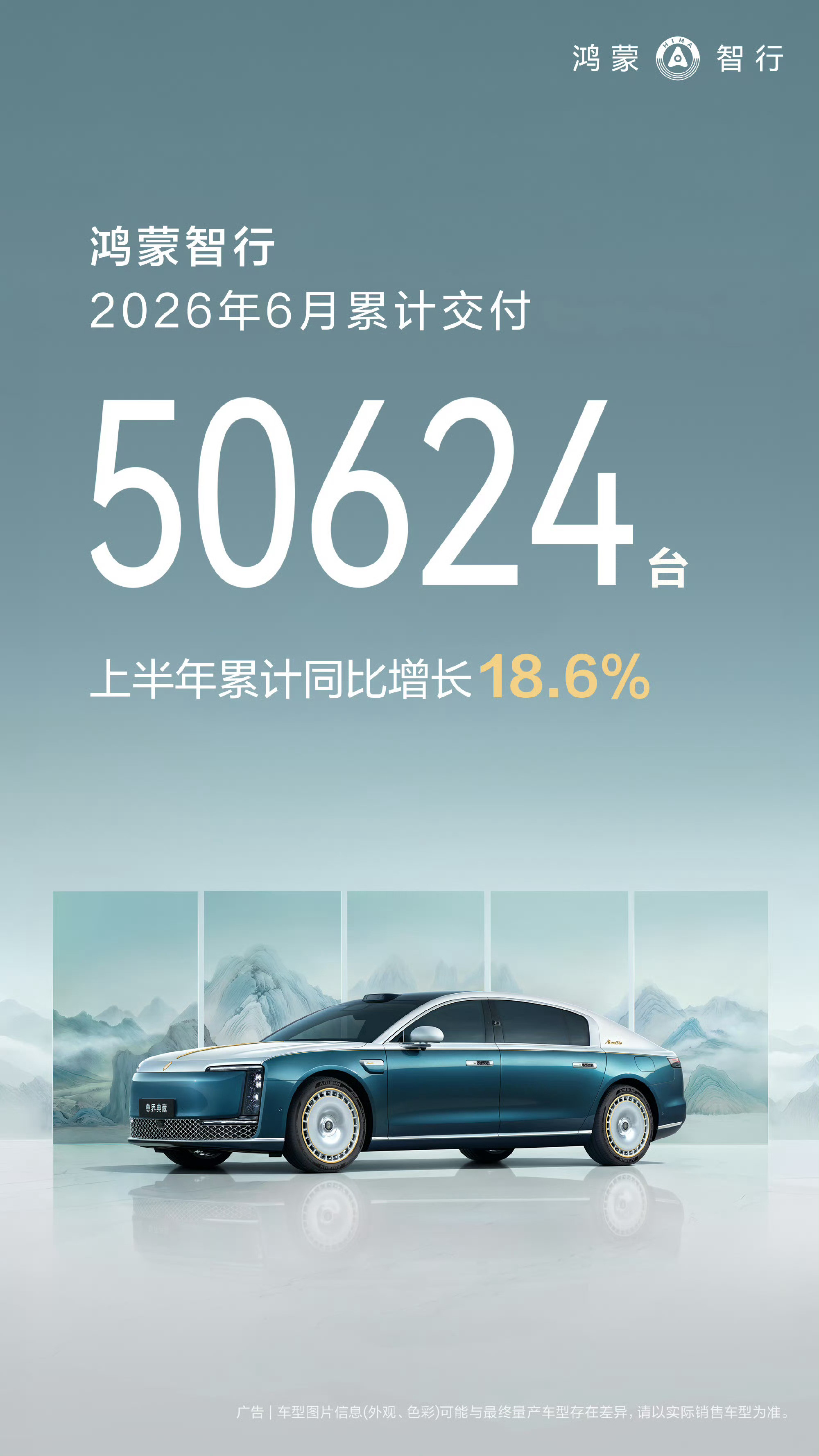 鸿蒙智行6月销量突破5万台，尚界Z7系列就突破了1万台，智界V9也有5...