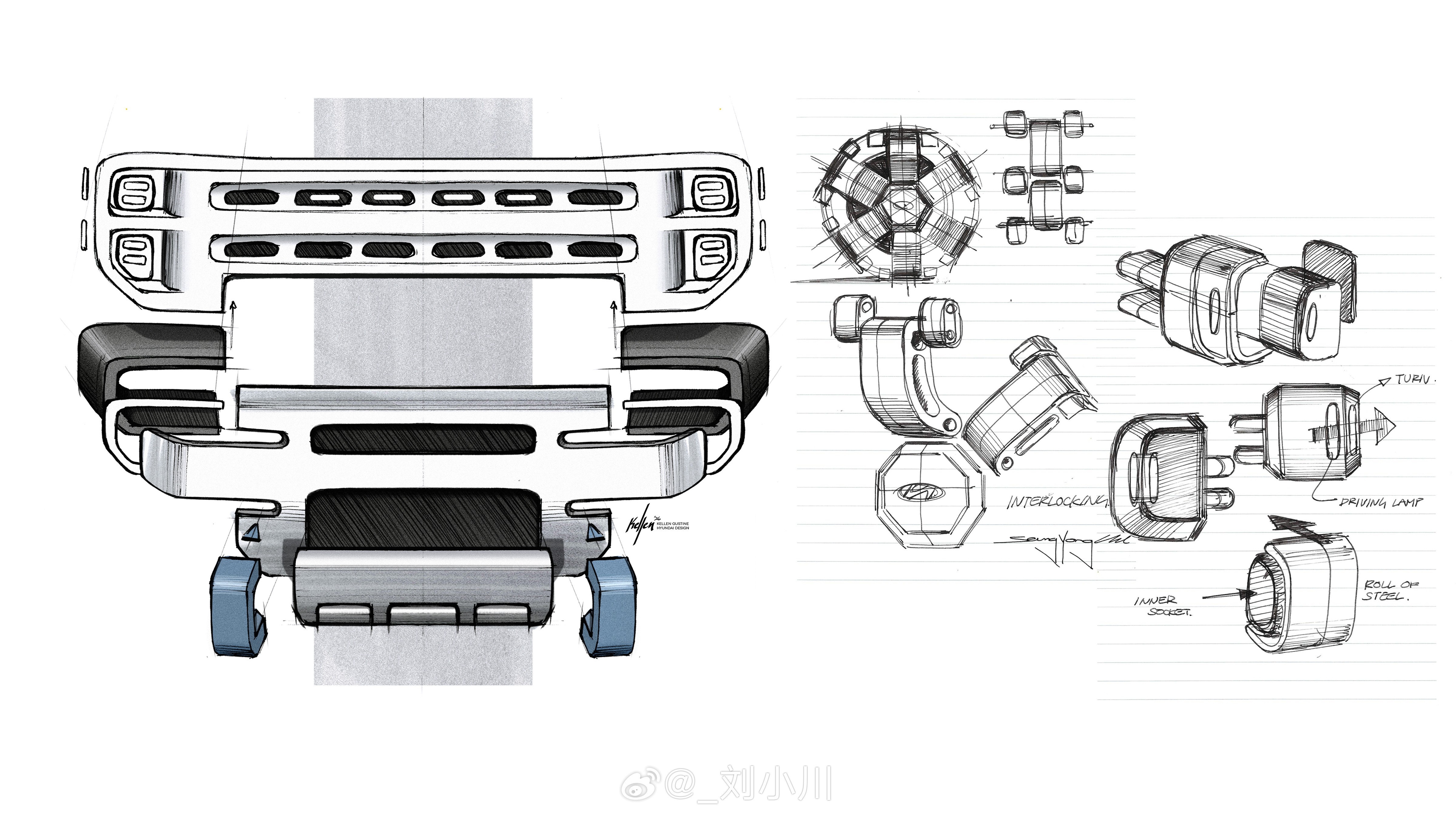现代全新越野概念车Boulder设计图附上一组现代全新越野概念车Boulde