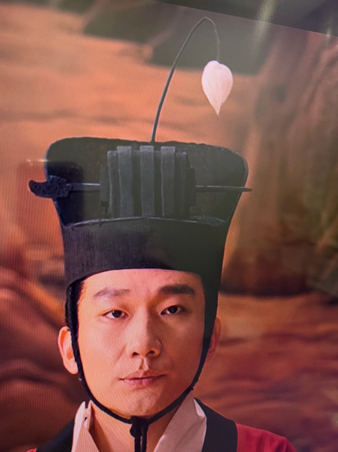 这帽子上这朵白毛是啥