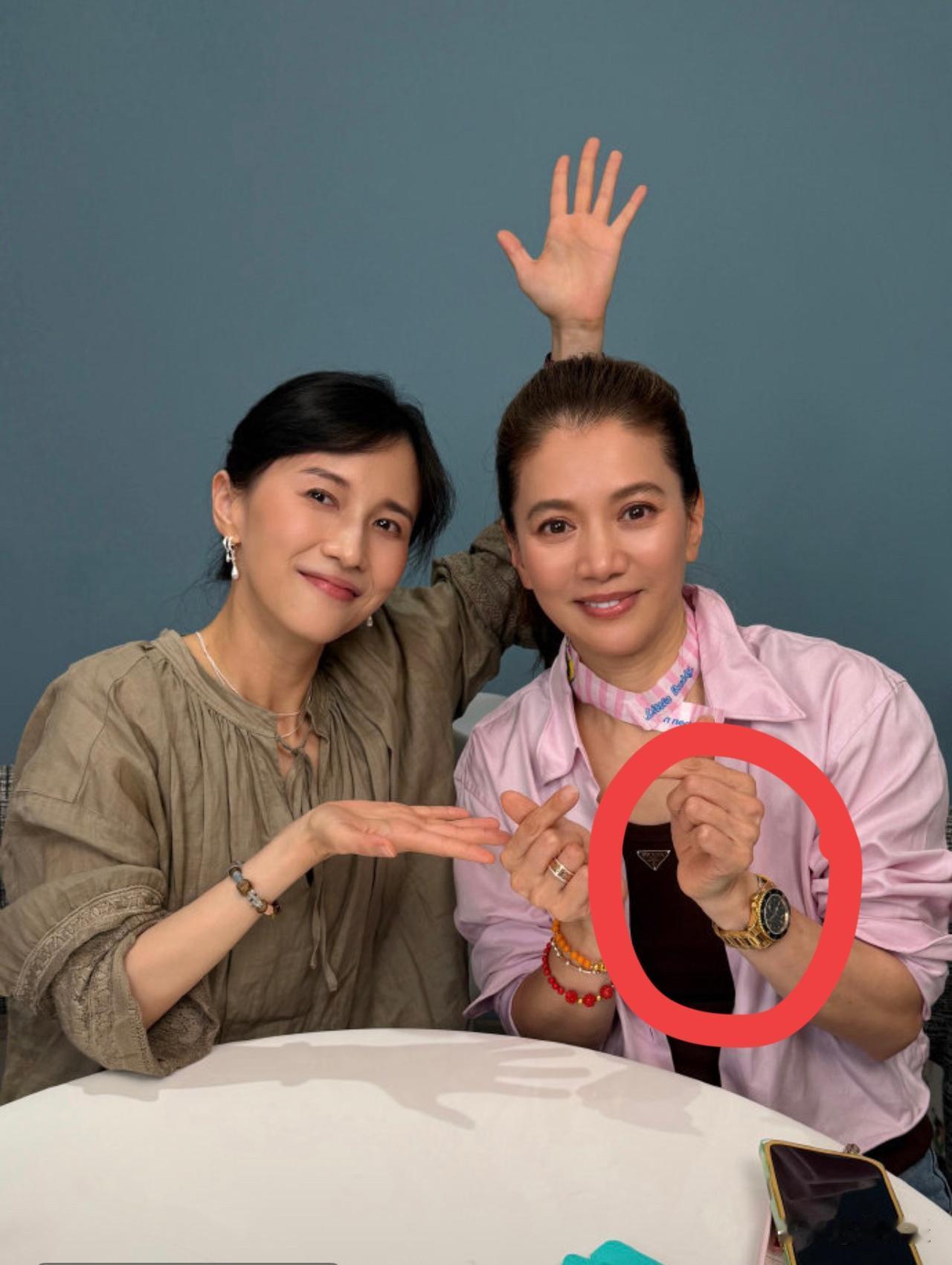 袁咏仪上papi酱节目，镜头一扫，她手腕那块大金表直接抓人眼球，网传要500,