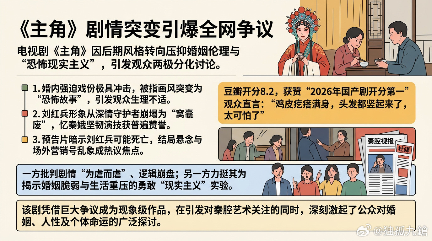 口碑两极的《主角》：戏是半生荣光，生活是人间真相作为2026年央视重磅开年大剧，