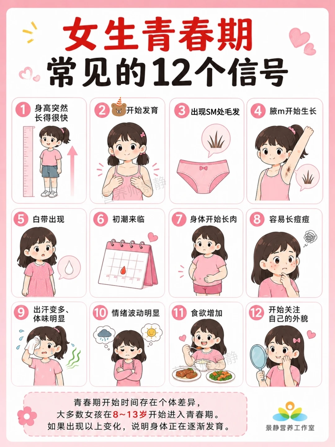 青春期女孩的12个信号，家长一定要知道！