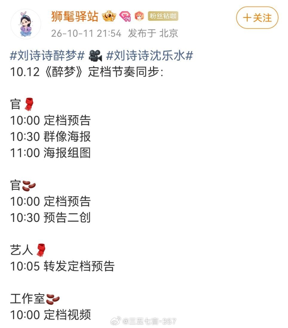 刘诗诗醉梦终于要定档了，预定明年白玉兰提名​​​
