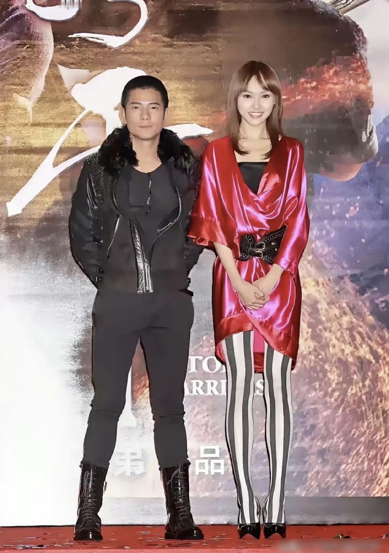 郭富城与唐嫣的旧照，2009年，两人为电影路演时的合影。郭富城往那一站，有种