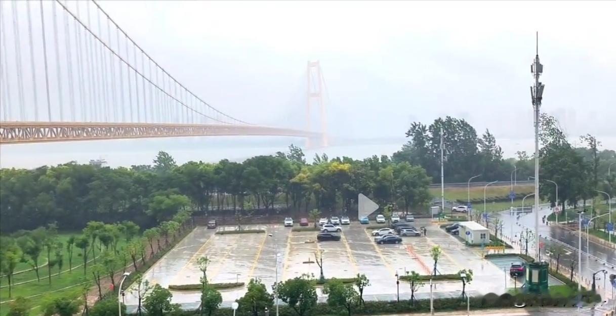 6月20日，武汉飘雪了！今天一网友拍摄了一段视频，好像是在杨泗港长江大桥大桥附