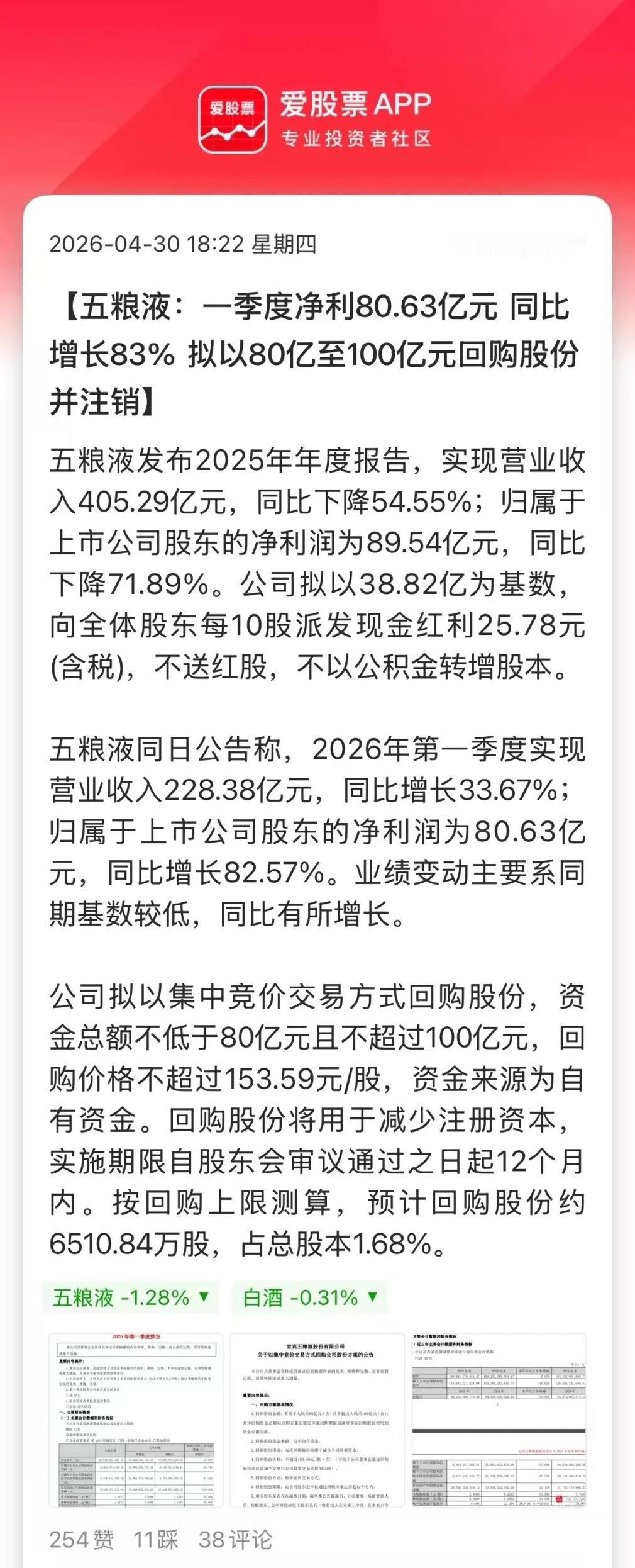 浓眉大眼的五粮液，真是让人大开眼界，前两天推迟披露财报的原因：竟然把2025年度