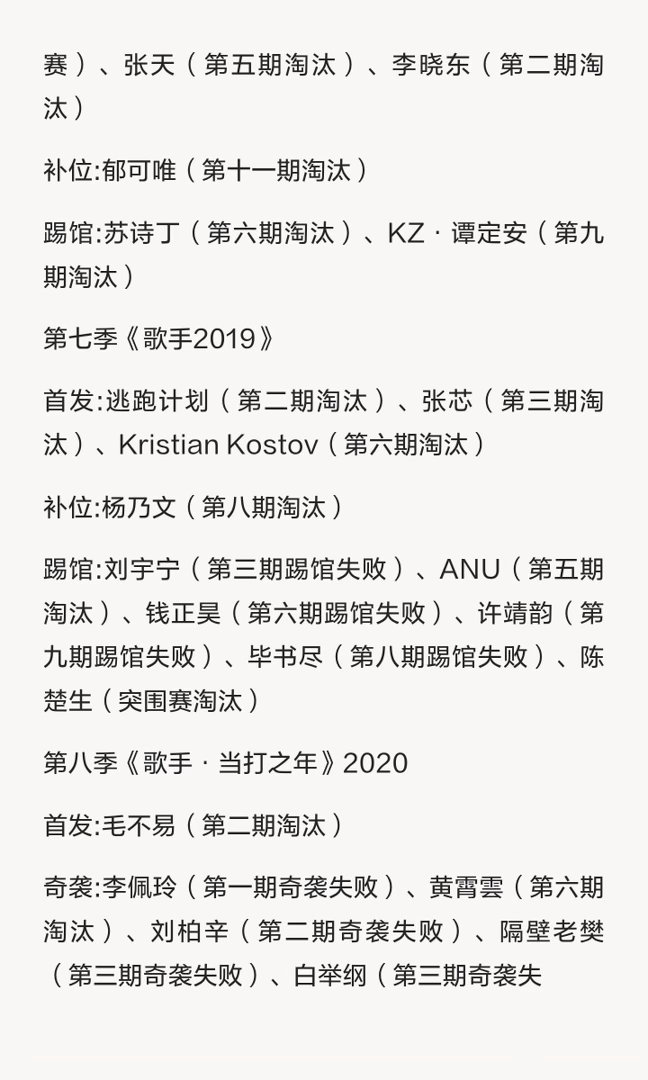 历届歌手淘汰歌手名单十季淘汰歌手汇总，哪位歌手的淘汰是你心中的意难平歌手2026
