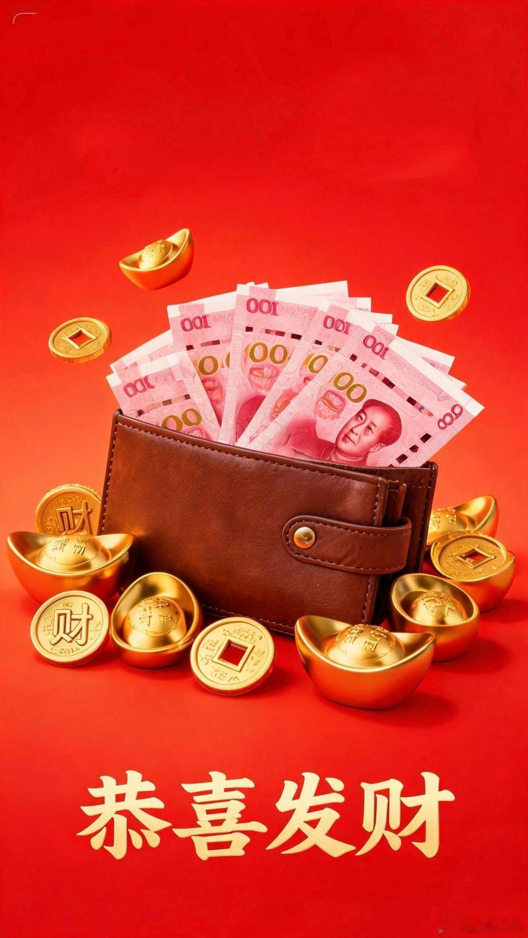 八月“钱”途无量，财源滚滚，钱包鼓鼓...恭喜发财💰💰