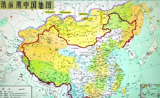 清朝时期的中国地图​​​
