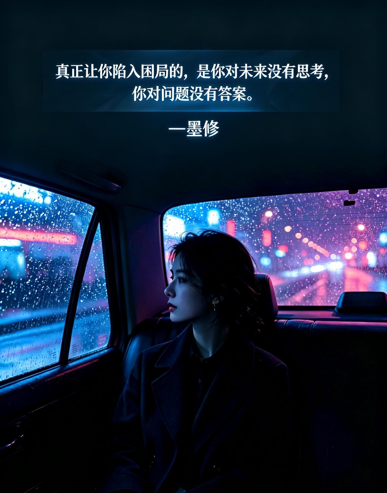 真正让你陷入困局的，是你对未来没有思考，你对问题没有答案。—墨修人生破局思