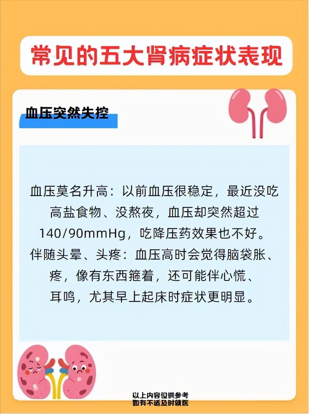 这5个常见的身体信号，可能是肾脏在求救！最后想提醒：肾脏问题早期症状