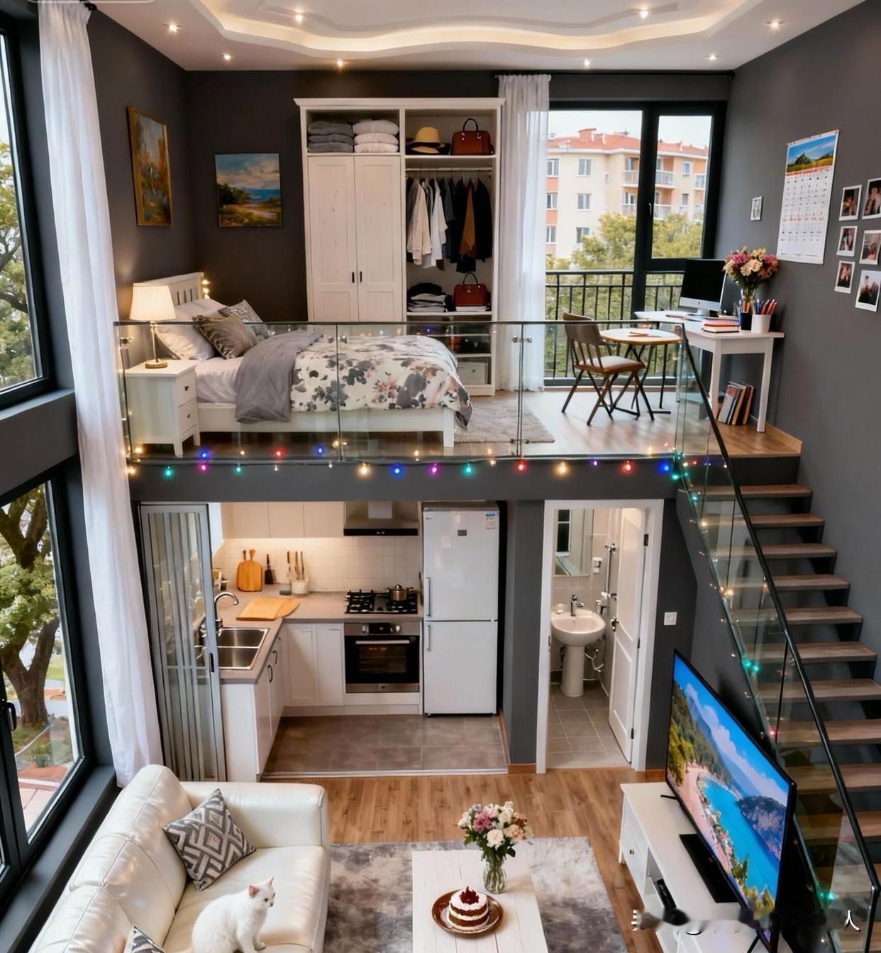 顶奢复式楼，理想中的居家环境，值得推荐。