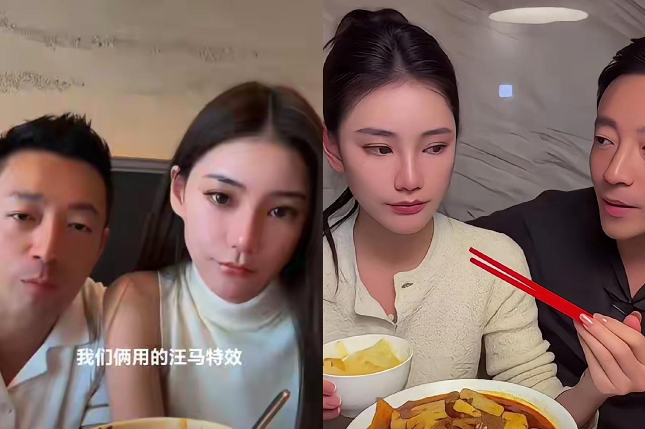 汪小菲直播问马筱梅跟着自己幸福吗，还朴实说不敢保证不愁穿，但一定不愁吃，马筱梅直