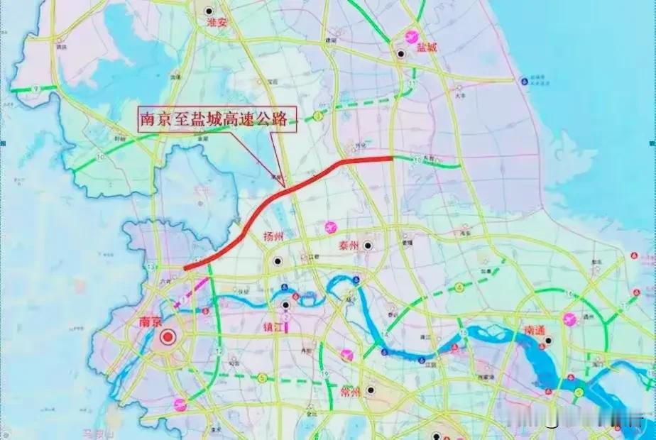 编号为S1的宁盐高速从编号上就可以看出，其很早就被纳入江苏省高速路网规划，但在十