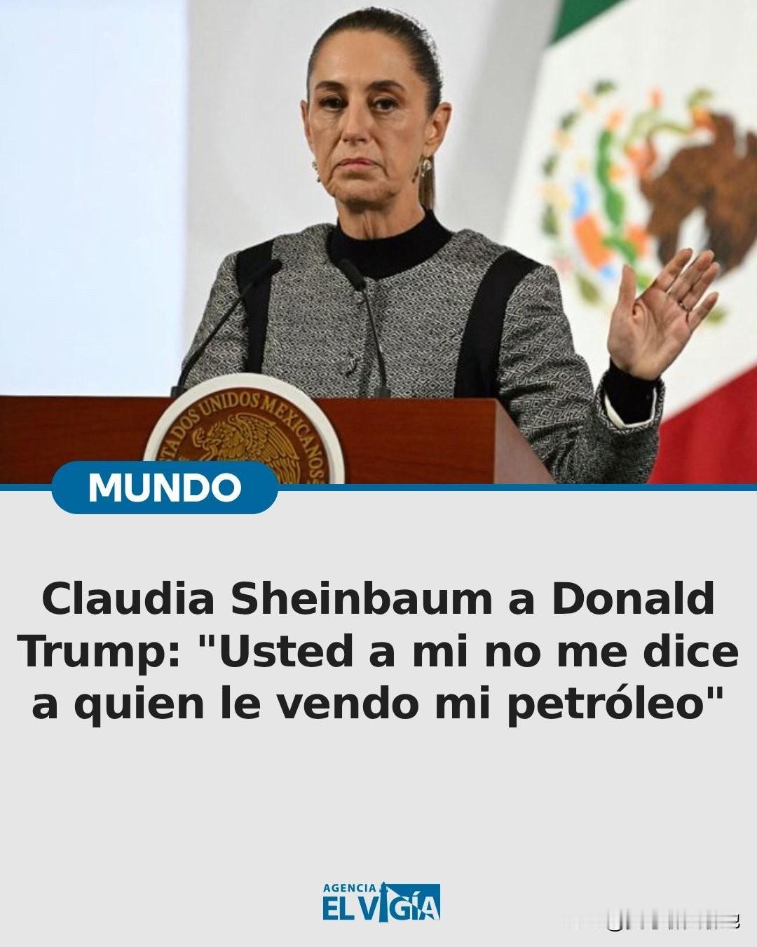 墨西哥派了一艘船向古巴运送了85，000桶原油，墨西哥总统欣鲍姆表示：“石油
