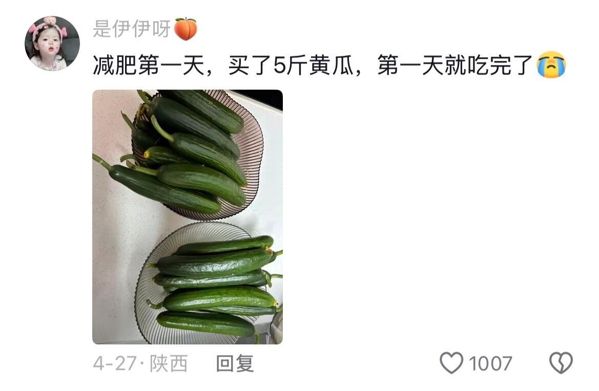 当代年轻人的减肥自律程度