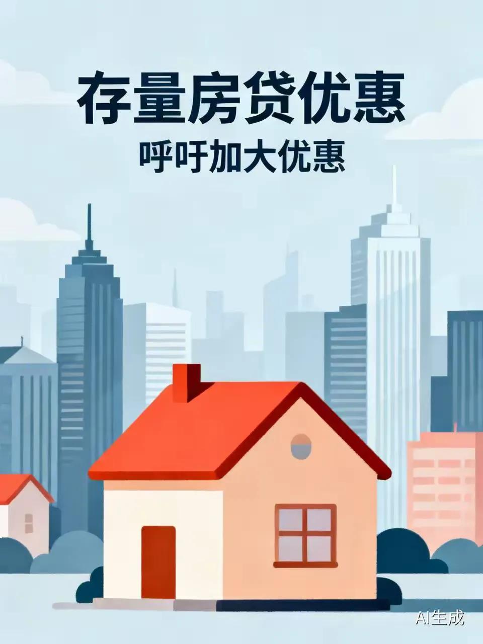 首套房贷利率又在下降了，但存量房利率却纹丝不动！这说明了存量房已卖不动了，只