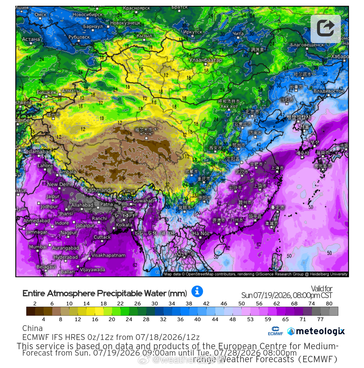 气象观察团【继续警惕强对流天气】雷达看，南方地区的对流雨持续中，总体还会东移发