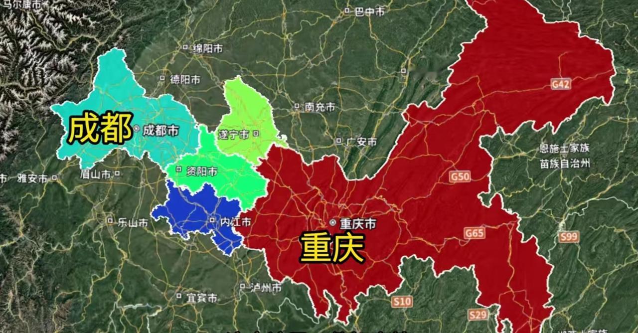 重庆确实太大，如果只把主城区算进去也是比较大的城市，所以重庆的经济体量很高！但是