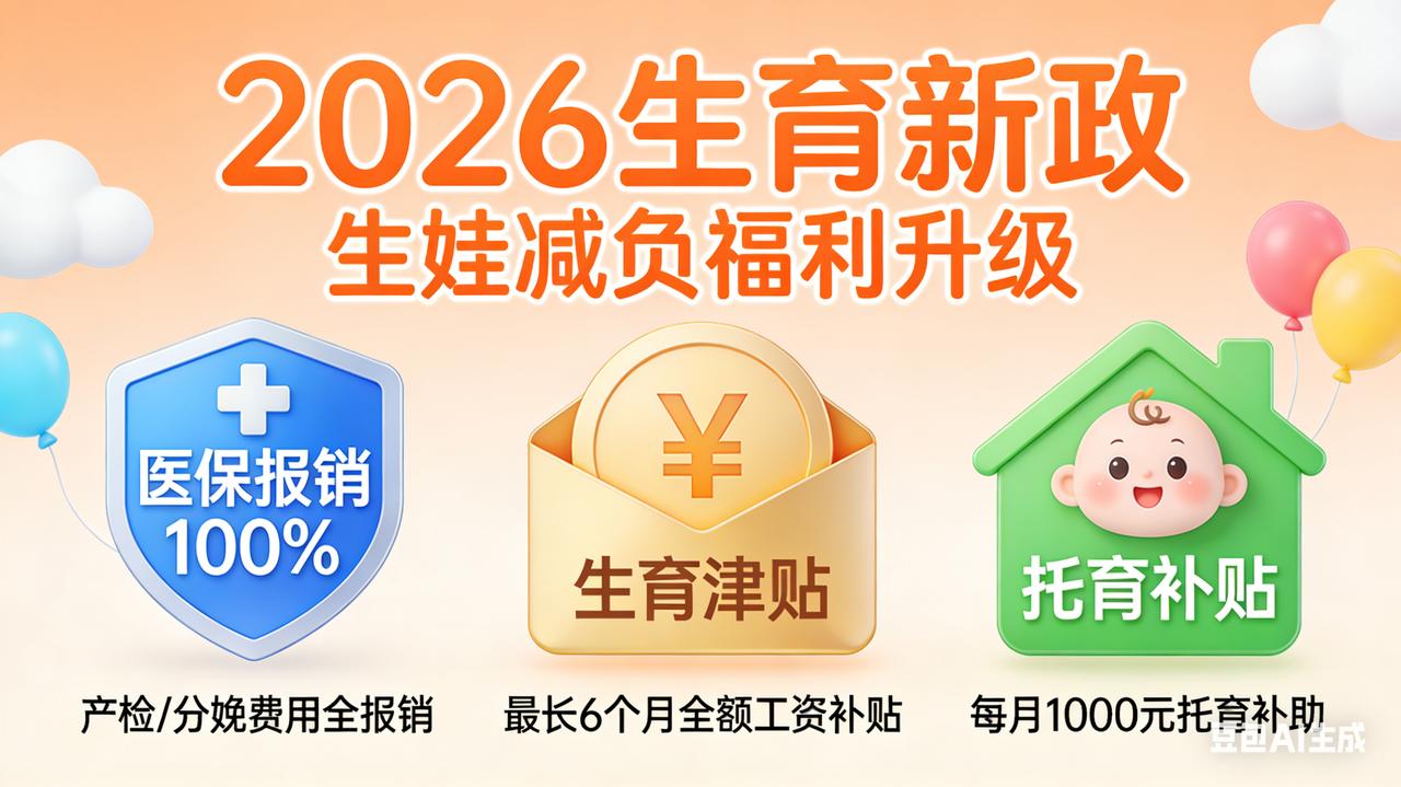 2026生娃真能“零花钱”？我算清3笔账，灵活就业者别白跑！刚帮备孕的闺蜜