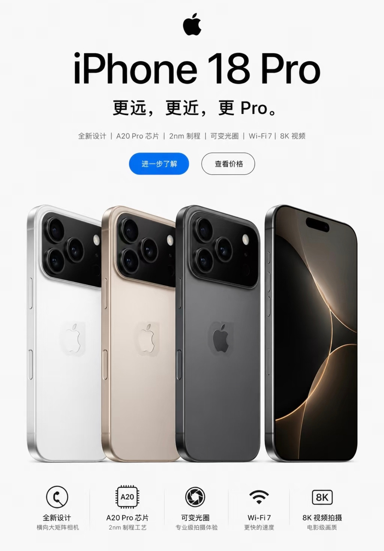 iPhone18Pro八大亮点好消息，坏消息！iPhone18Pro国行版流