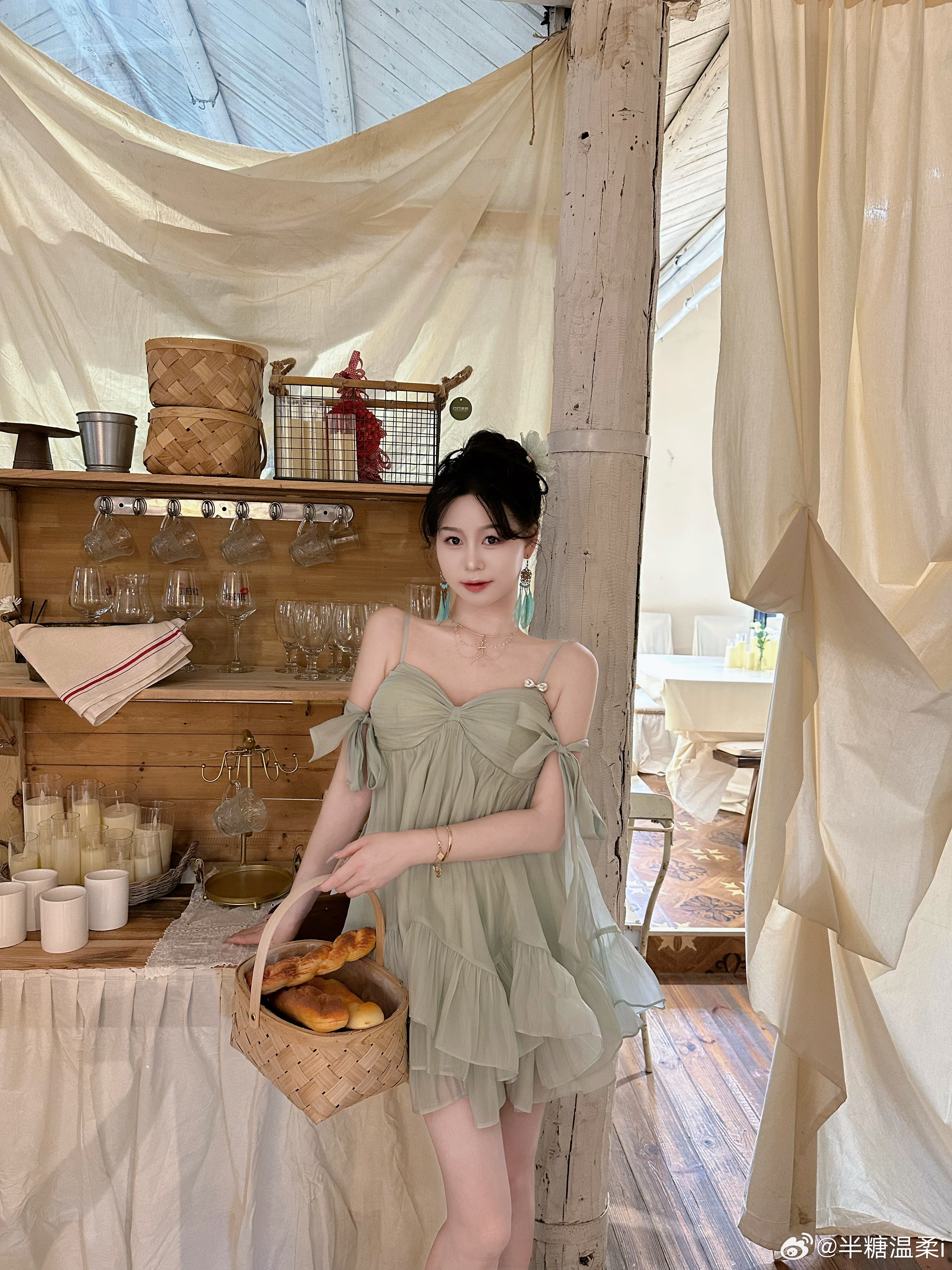 💚夏日薄荷氛围感🧚🏻♀️👗:YOLI张宥利