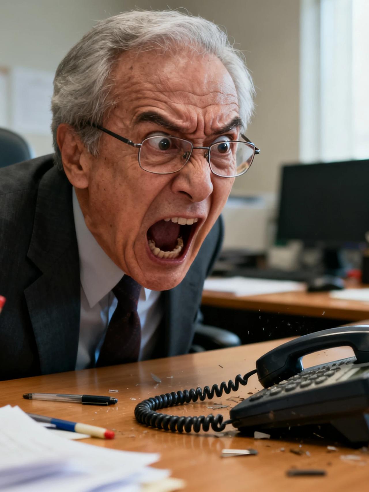 周末，退二线的老领导在自己办公室，发了一天的飙，把他那些老部下，挨个叫进去骂，歇